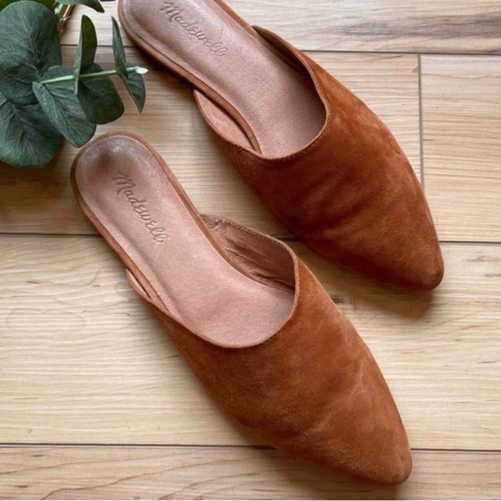 Madewell ‘The Remi’ Mule in Suede Leather | Size 8.5